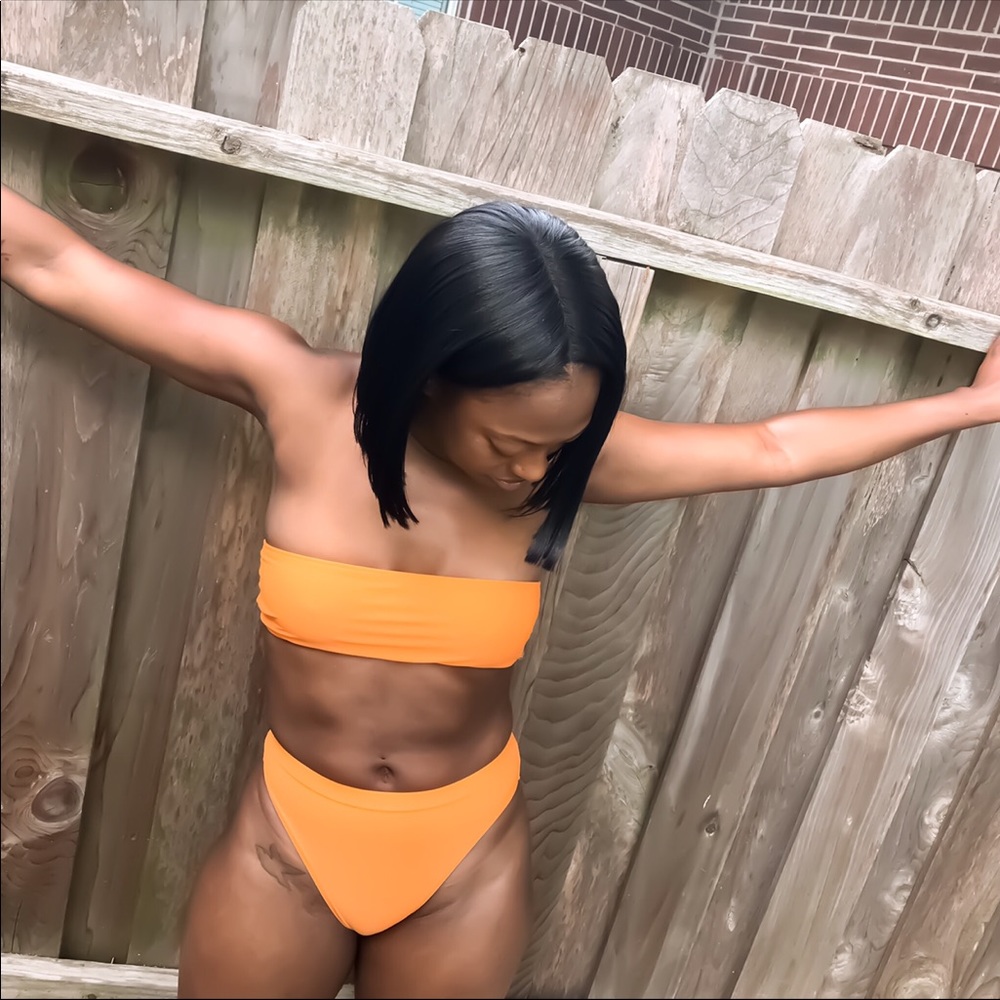 Two piece high waist swim set